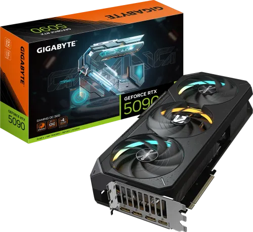 Видеокарта Gigabyte GeForce RTX 5090 GAMING OC 32 ГБ, чёрная